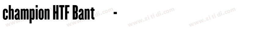 champion HTF Bant字体字体转换